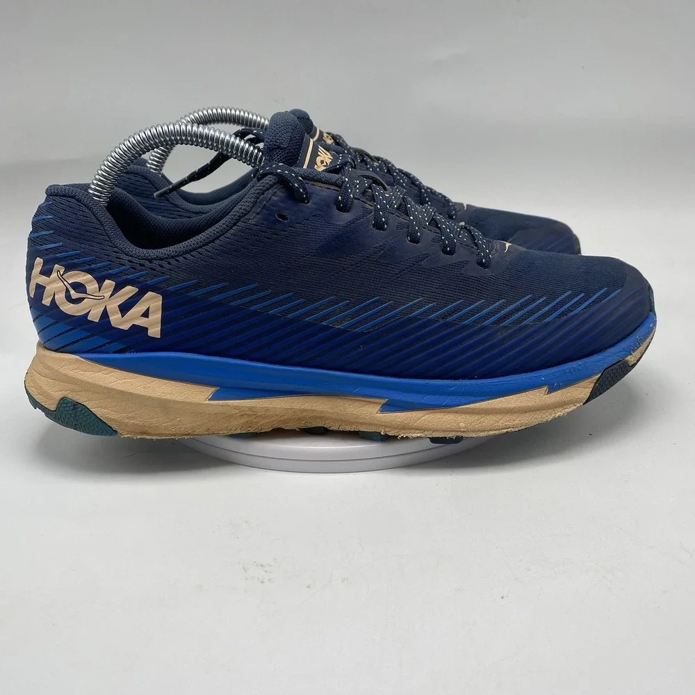 Hoka One One Shoes Women Size 9 Blue Torrent 2 Trail Road Running Sneakers 3978 - Picture 3 of 16